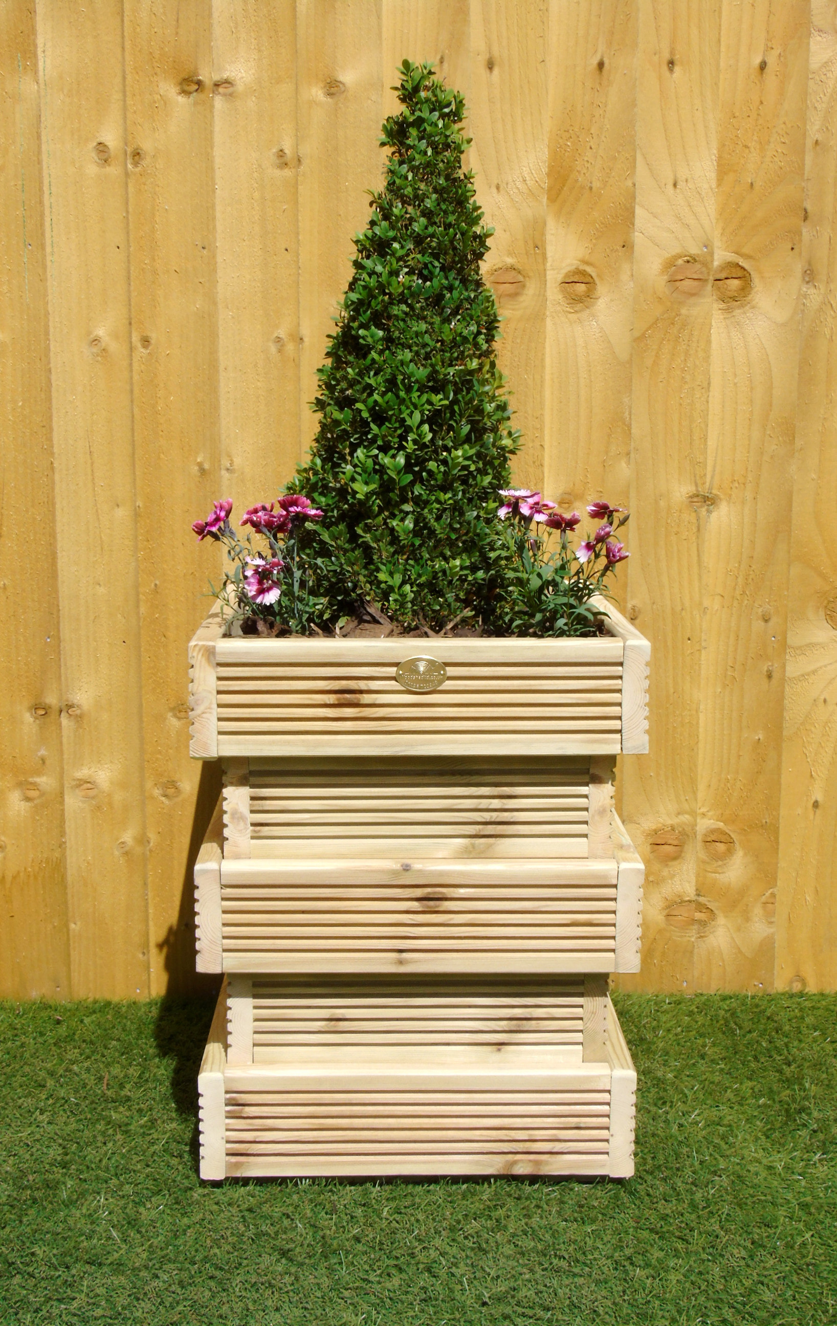 Commercial Square Beehive Bush Decking Garden Treated Planter Shrub Tower 