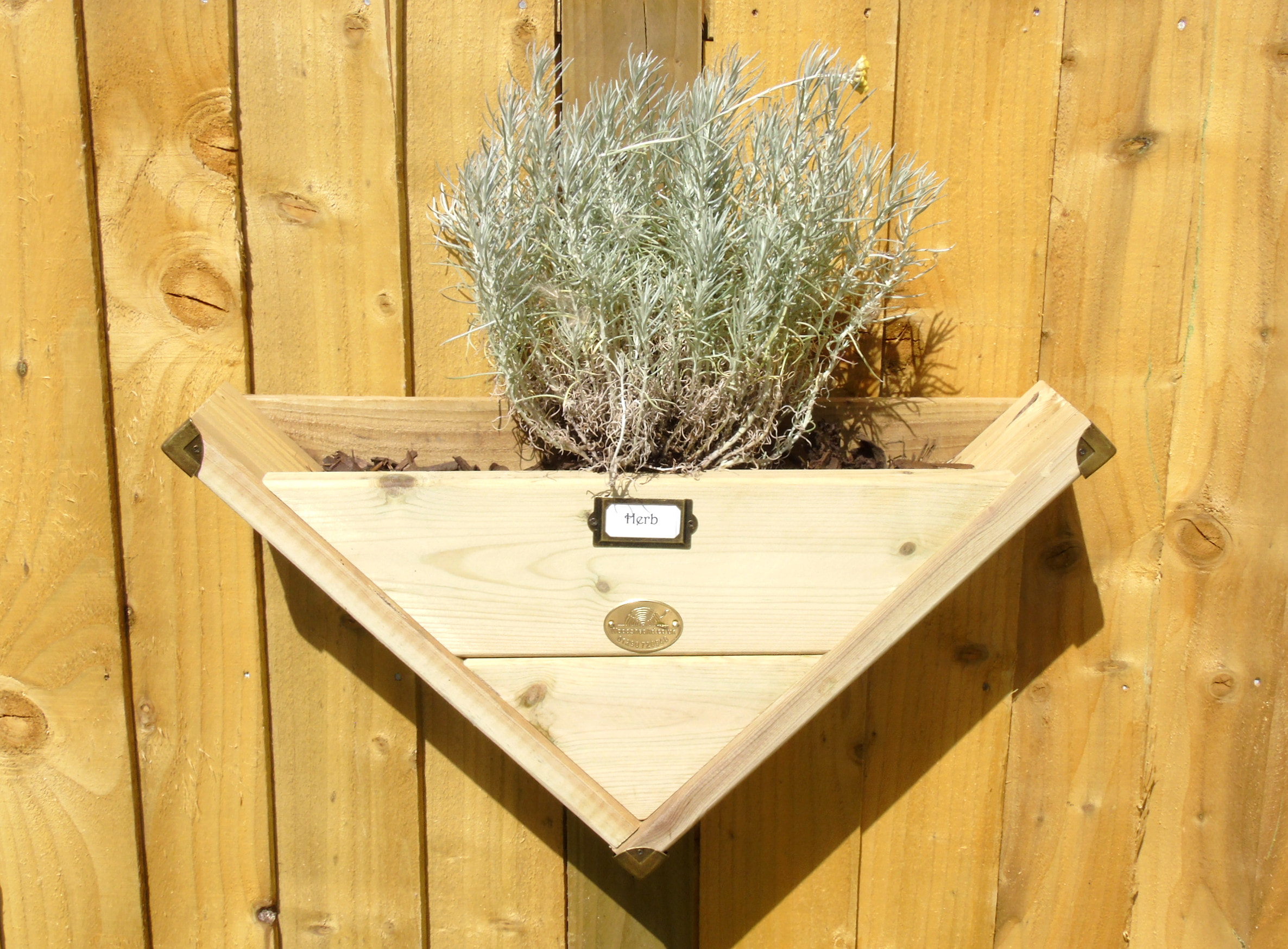 90° Triangle / Herb / Wall Hanging / Fence Post Mounted 